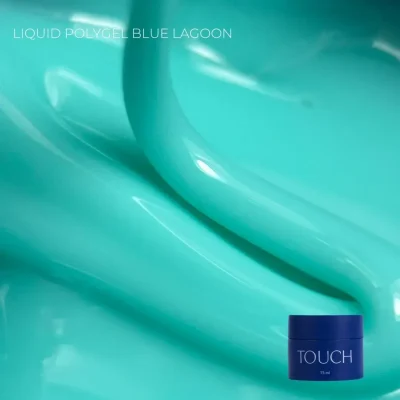 TOUCH Liquid Polygel  BLUE LAGOON – tekutý polygel 15 ml