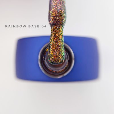 TOUCH Rainbow Cover Base №4, 13 ml – Kamuflážní báze s třpytivými vločkami Yuki