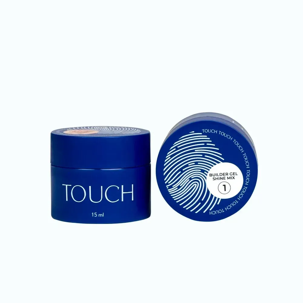 TOUCH Builder Gel Shine Mix №5, 15 ml – Kamuflážní stavební gel se shimmer efektem - Obrázek 2