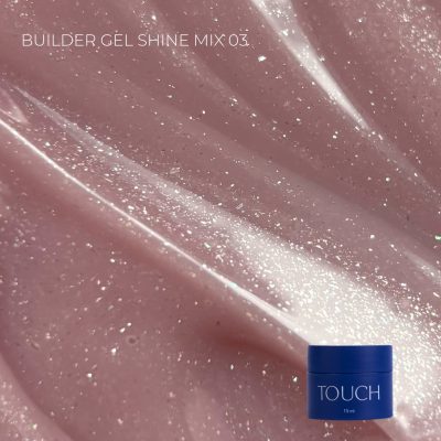 TOUCH Builder Gel Shine Mix №3, 15 ml — Камуфлюючий моделюючий гель з шиммером